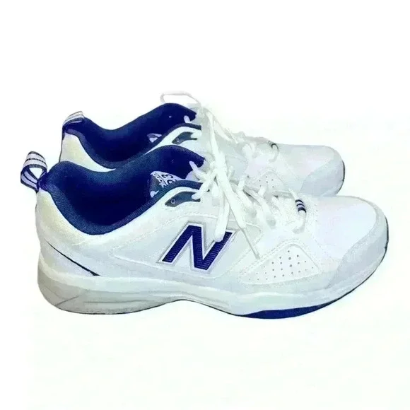 MSRP $105 LIKE NEW Balance Men's Fitness Multisport  Shoes Sz 11 White/NavyBlue - Picture 7 of 15